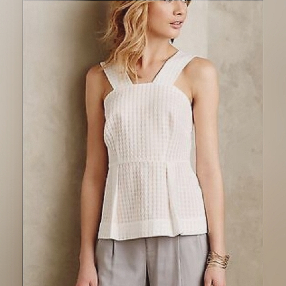 Anthropologie Maeve Textured tank size 6